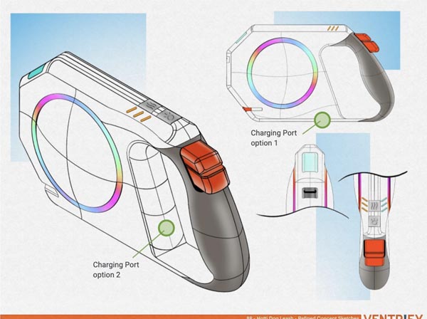 Innovative heated handle design makes walking dogs more comfortable in any weather
